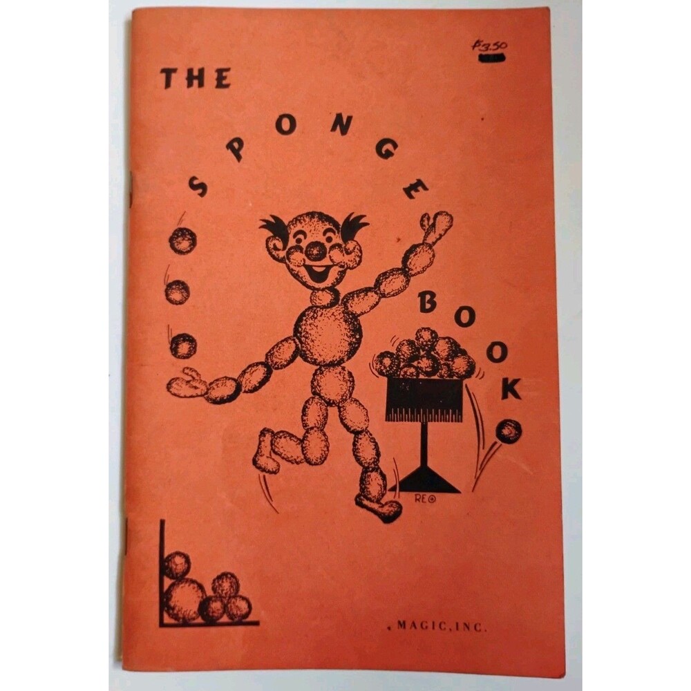 Vintage The Sponge Book How To Do Sponge Ball Tricks Magic Inc Chicago 1973 4th